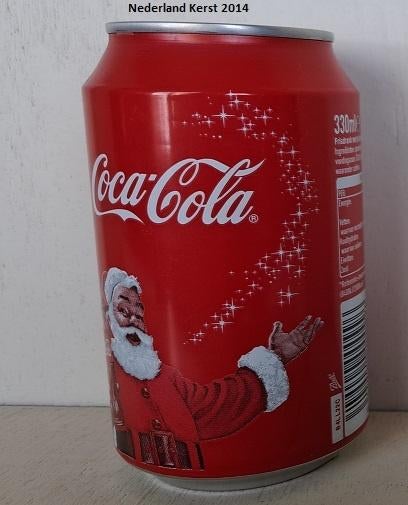 Coca-Cola Blik uit Nederland: Kerst 2014, Ophalen of Verzenden, Gebruikt, Verpakking