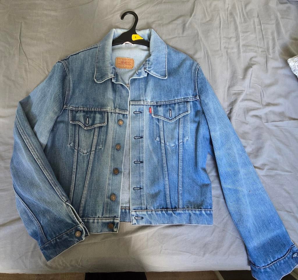 ​Levi's Vintage 70500 Denim Jacket - Mt 40 (M) - 90s Vinta, Kleding | Heren, Ophalen of Verzenden, Gedragen, Blauw, Levi’s