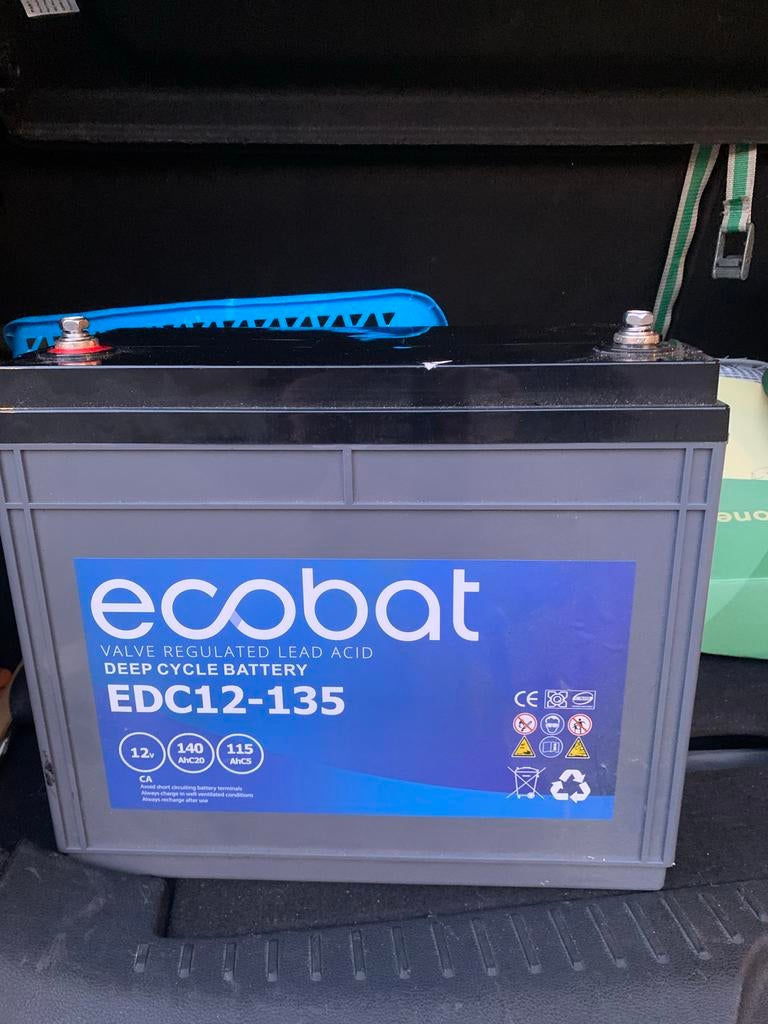 Deep Cycle AGM Accu 140Ah 12V - Ecobat EDC12-135, Auto-onderdelen, Ophalen, Gebruikt, Universele onderdelen