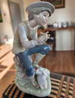 Lladro Beeldje Jongen met Lammetje - Vintage Porselein, Ophalen