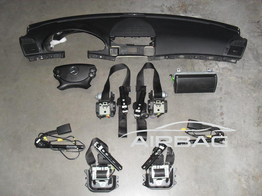 Airbag set Mercedes E-klasse W211 model 2002-2006,2006-2009, Gebruikt, -, Ophalen of Verzenden, -