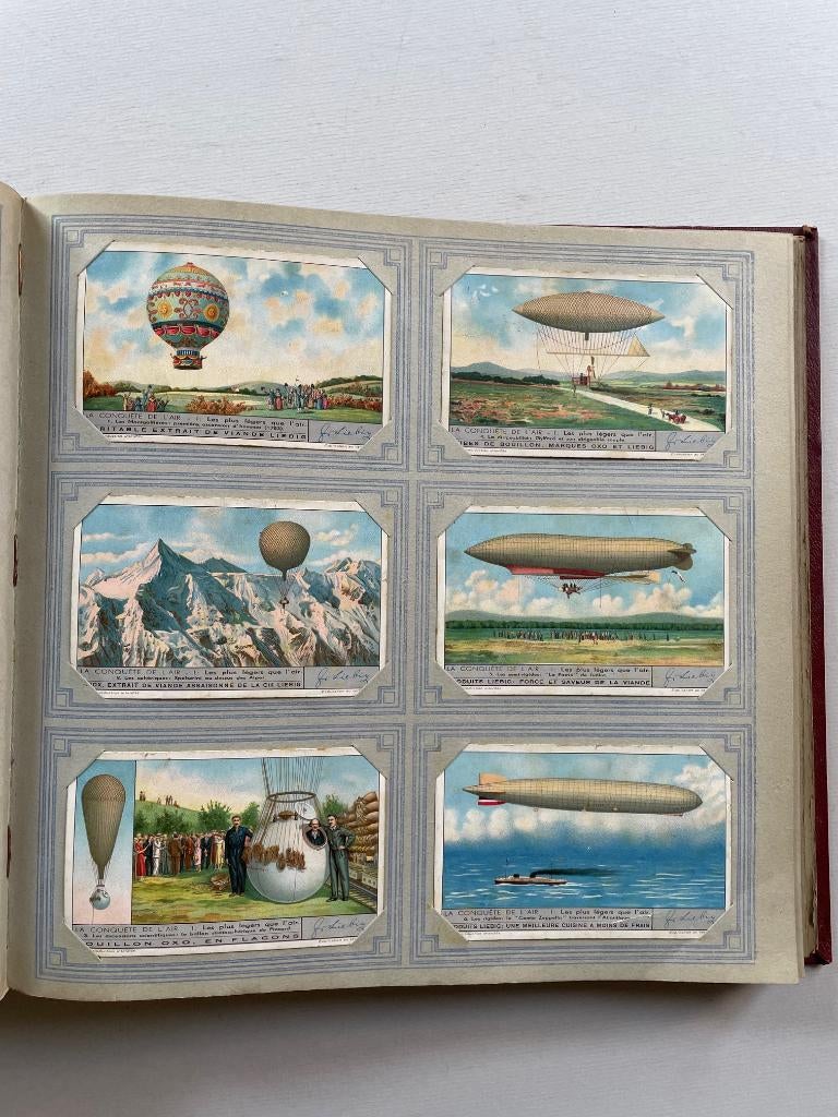 Antiek album met 300 plaatjes natuur, geschiedenis, cultuur, Ophalen of Verzenden