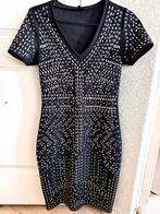 Coolcat jurk met korte mouwen en versiering, Zwart, Ophalen of Verzenden, Maat 34 (XS) of kleiner, Gedragen