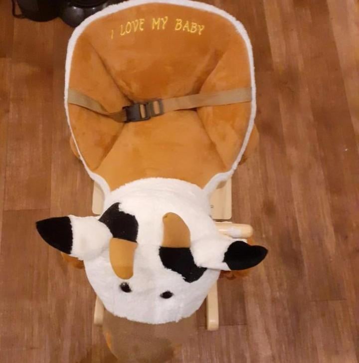 Nieuwe hobbel dier koe , met koe geluiden, Ophalen of Verzenden, Nieuw