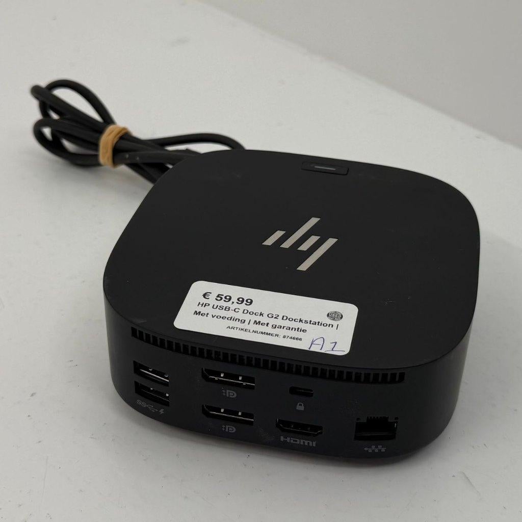 HP USB-C Dock G2 Dockstation | Met voeding | Met garantie, Computers en Software, Dockingstations, Hp, Laptop, Dordrecht@usedproducts.nl