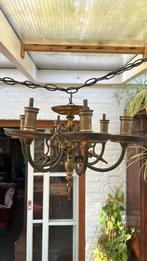 Koperen kroonluchter 6 armen, Huis en Inrichting, Ophalen of Verzenden, Gebruikt, Metaal, Barok