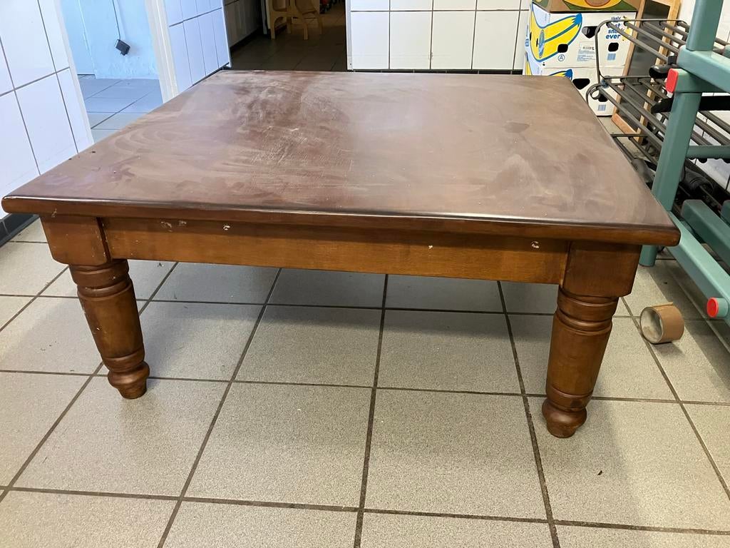 Salontafel van Esdoornhout, Ophalen, Gebruikt, 100 tot 150 cm, 50 tot 100 cm