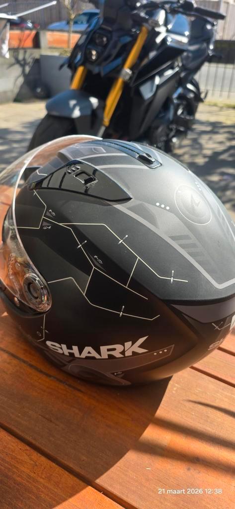 Shark motorhelm, Motoren, Kleding | Motorhelmen, Integraalhelm, Shark, Tweedehands, Ophalen of Verzenden