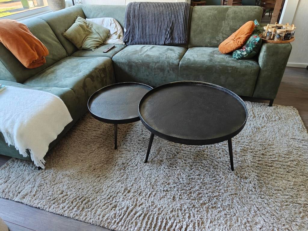 Set salontafels, Huis en Inrichting, Tafels | Salontafels, Minder dan 50 cm, 50 tot 100 cm, 50 tot 100 cm, Rond, Ophalen