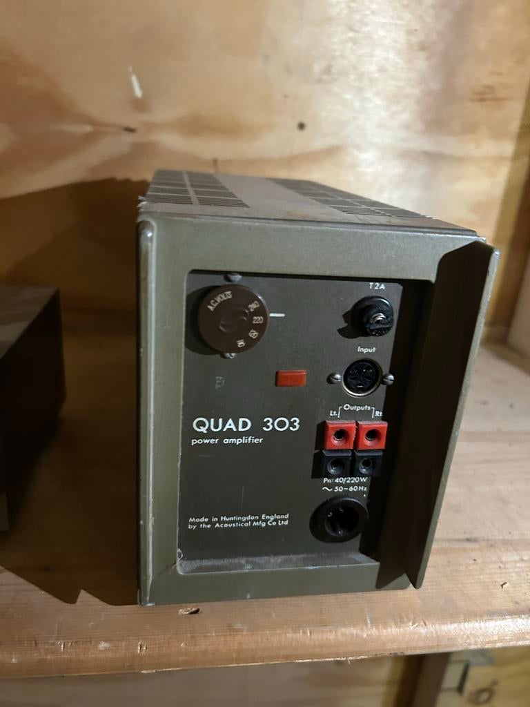 Quad 303 eindversterker en Quad 33 voorversterker, Overige merken, Gebruikt, Ophalen of Verzenden, Minder dan 60 watt