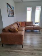 Hoekbank, Huis en Inrichting, Banken | Bankstellen, 250 tot 300 cm, Gebruikt, Leer, Ophalen of Verzenden