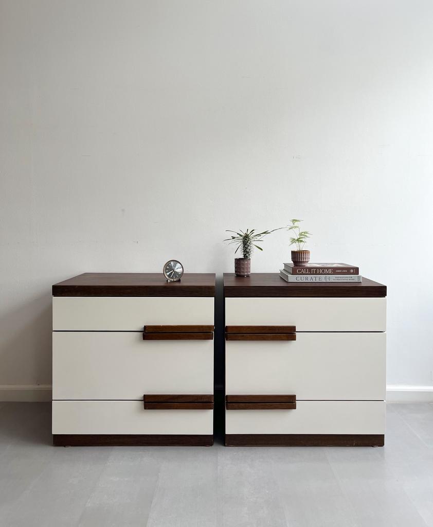 Vintage palissander Moser ladekastjes/nachtkastjes, jaren 60, Huis en Inrichting, Kasten | Ladekasten, Ophalen, Gebruikt, Onbekend