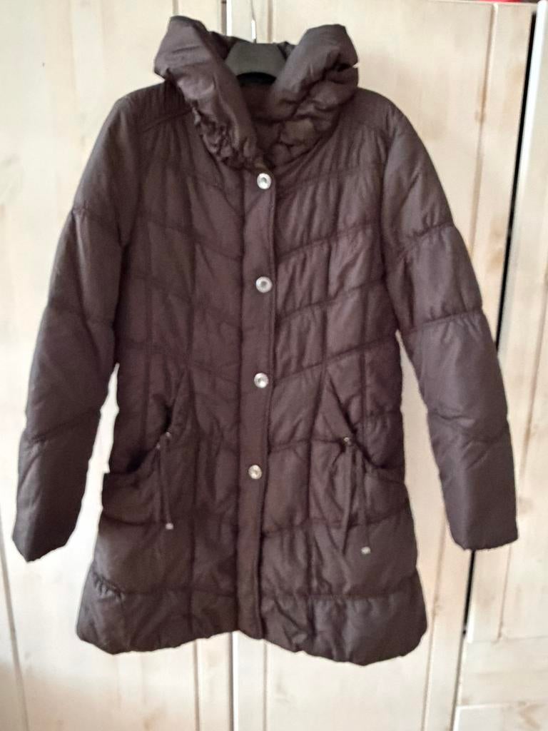 Taifun Gewatteerde Jas - Maat L- Bruin, Kleding | Dames, Ophalen of Verzenden, Zo goed als nieuw, Maat 38/40 (M), Bruin