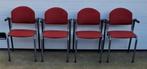 46 x Vergaderstoelen rood kantine kantoor zaal stoelen kerk, Ophalen of Verzenden, Zo goed als nieuw, Rood, Vijf, Zes of meer stoelen