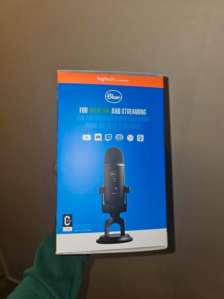 Logitech Blue Yeti USB Microfoon, Computers en Software, Headsets, Zo goed als nieuw, Ophalen of Verzenden