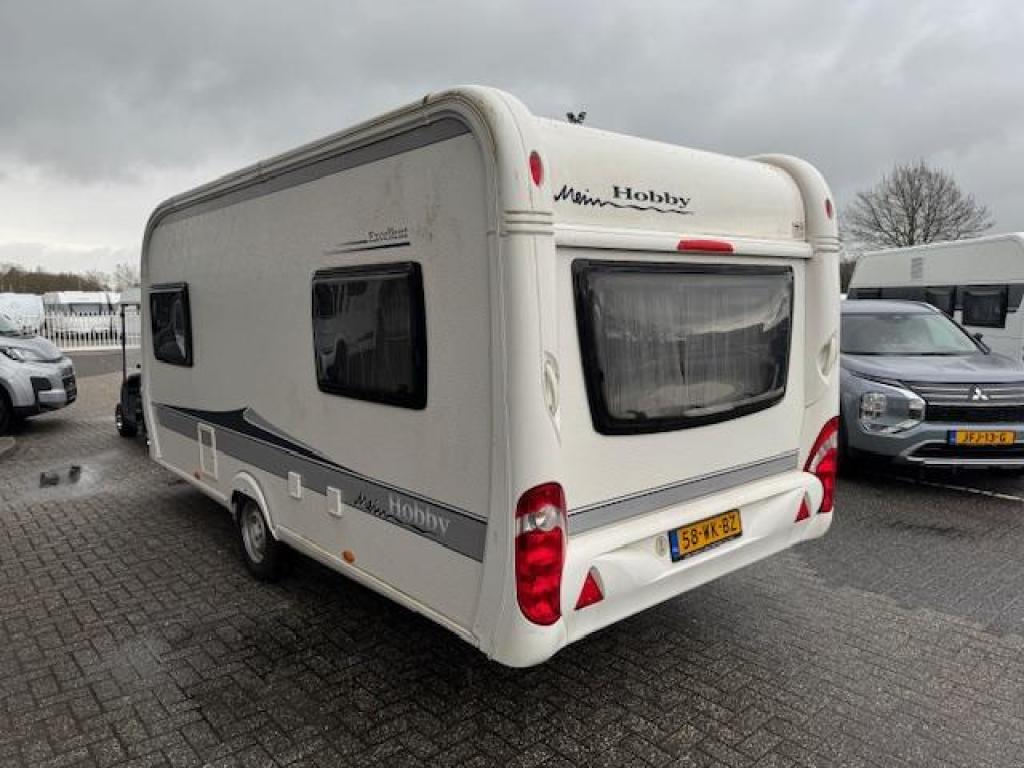 Hobby Excellent 455 UF 2013 MOVER + NIEUWE TENT!, Standaardzit, Bedrijf, 4 tot 5 meter, Tot en met 4