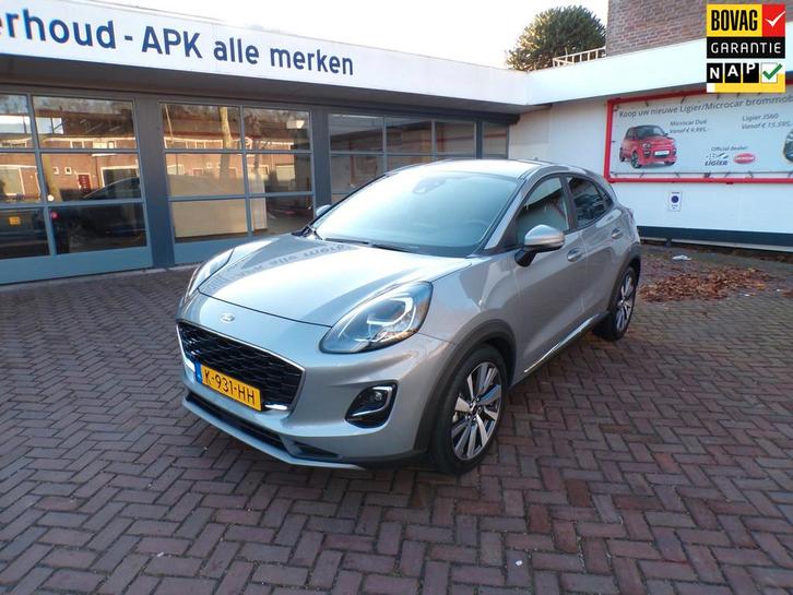 Ford Puma 1.0 EcoBoost Hybrid Titanium X Navi/Apple Car Play, Auto's, Ford, Bedrijf, Te koop, Puma, ABS, Adaptive Cruise Control