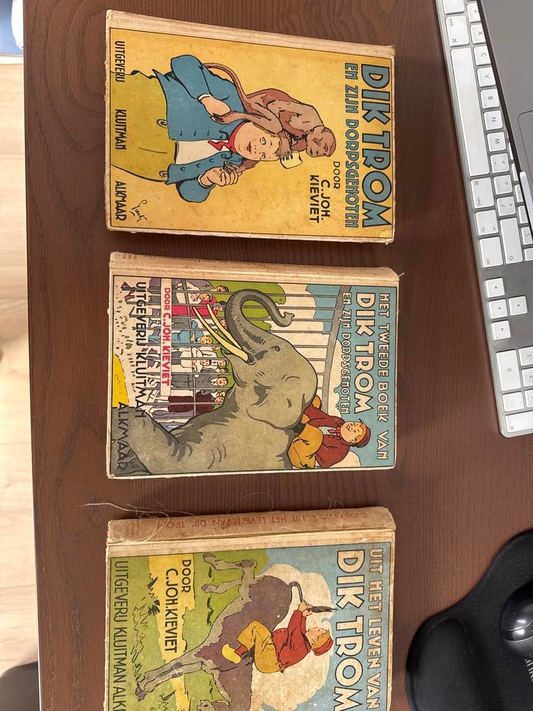 Zeldzame Dik Trom boeken (ca. 100 jaar oud) voor verzamelaar, Ophalen of Verzenden, Gelezen