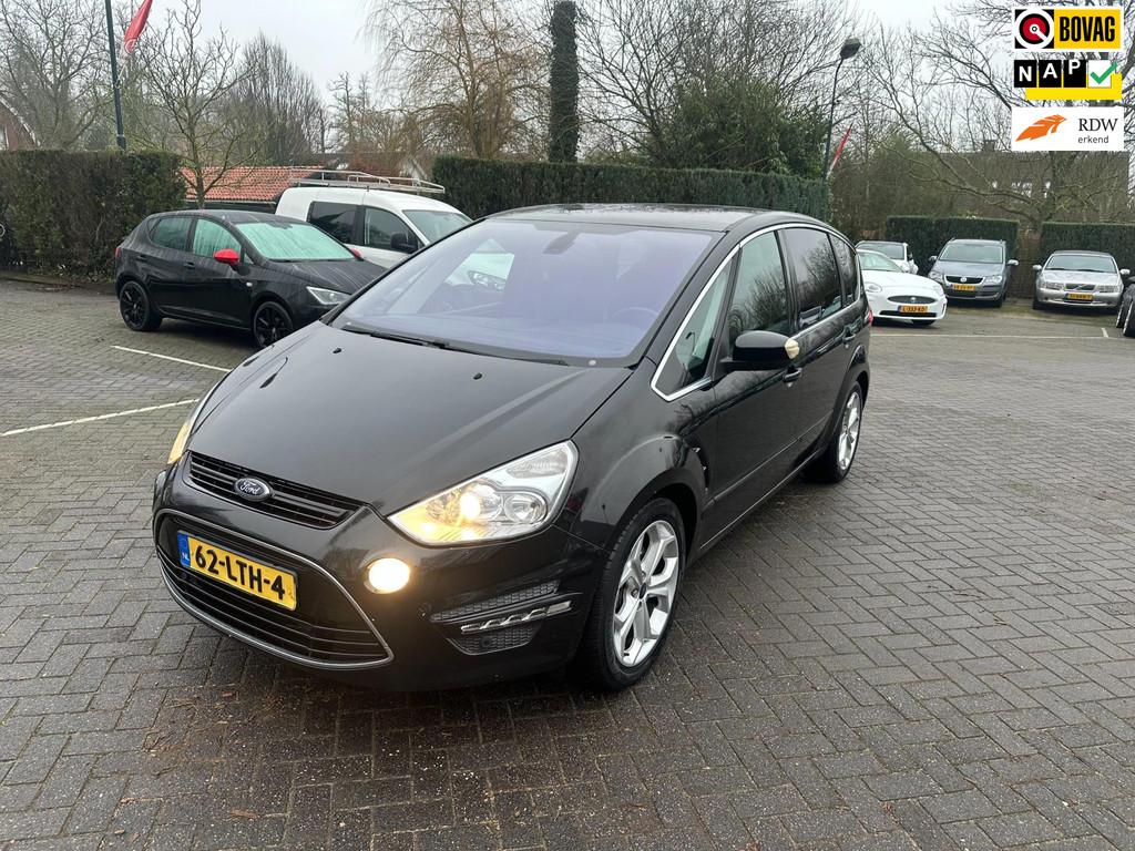 Ford S-Max 2.0 EcoBoost Titanium 7p automaat . leer , naviga, Auto's, Ford, Euro 5, 1976 cc, Gebruikt, 4 cilinders