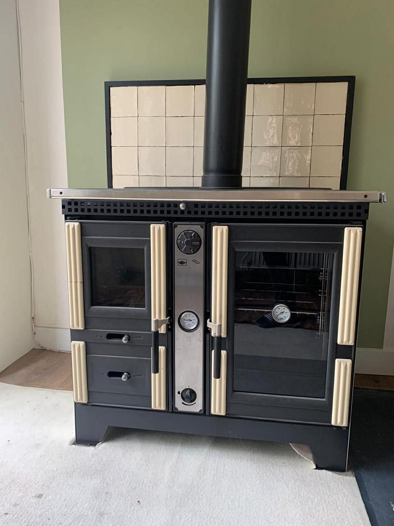 CV gestookte kookhaard, Huis en Inrichting, Kachels, Gebruikt, Vrijstaand, Houtkachel, Hout, Ophalen