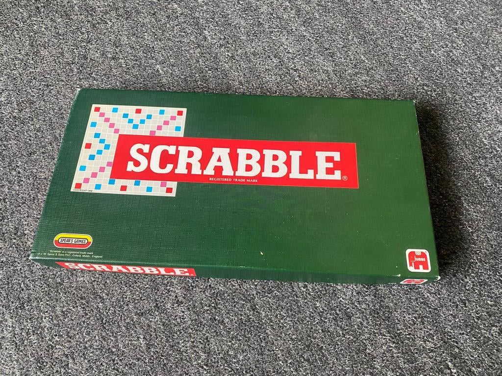 Scrabble, Hobby en Vrije tijd, Gezelschapsspellen | Bordspellen, Een of twee spelers, Ophalen, Zo goed als nieuw, Jumbo spellen