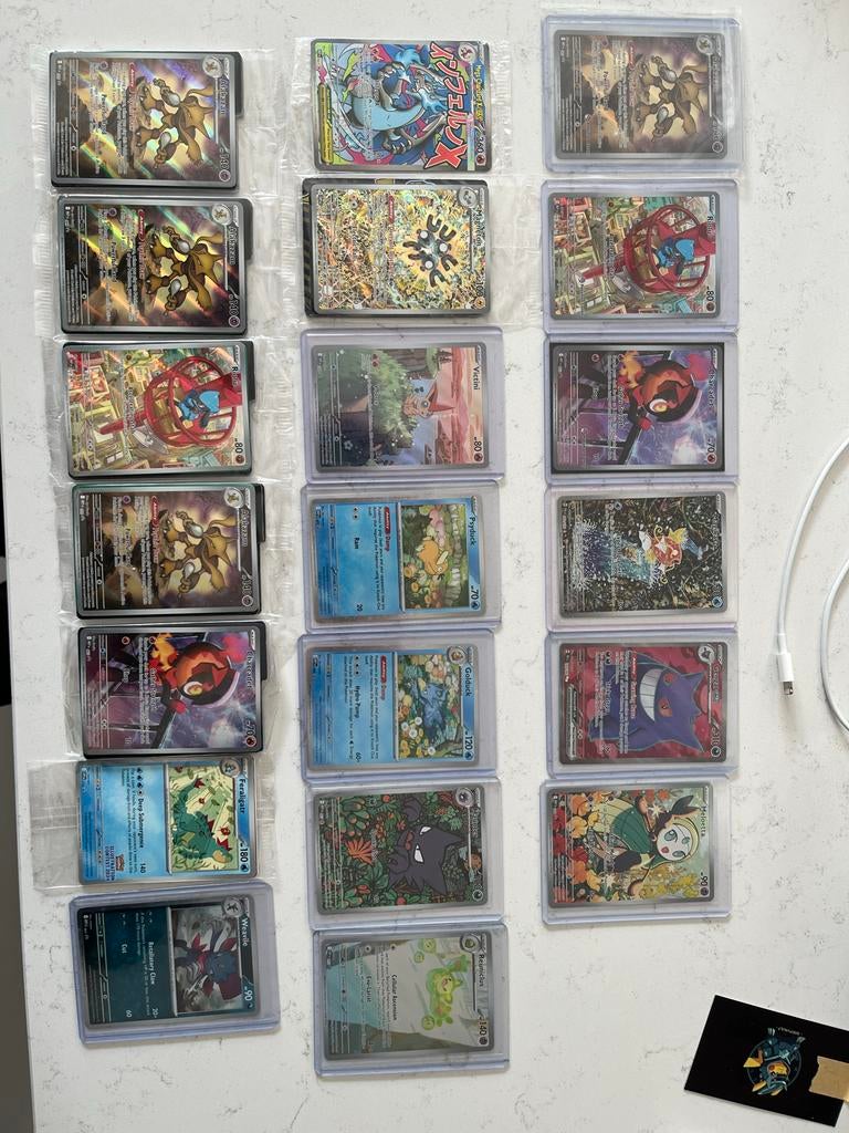 Pokémon Kaarten Collectie - Diverse  Kaarten, Ophalen, Zo goed als nieuw, Meerdere kaarten, Foil