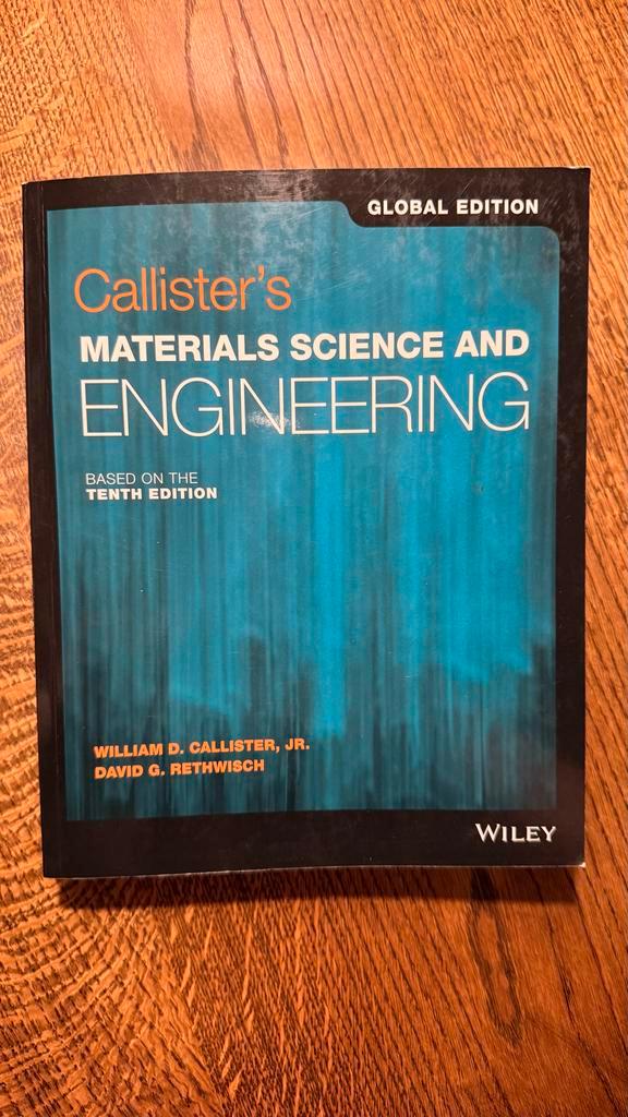 Callister's Materials Science and Engineering - Nieuwstaat, Boeken, Techniek, Zo goed als nieuw, Werktuigbouwkunde, Ophalen of Verzenden