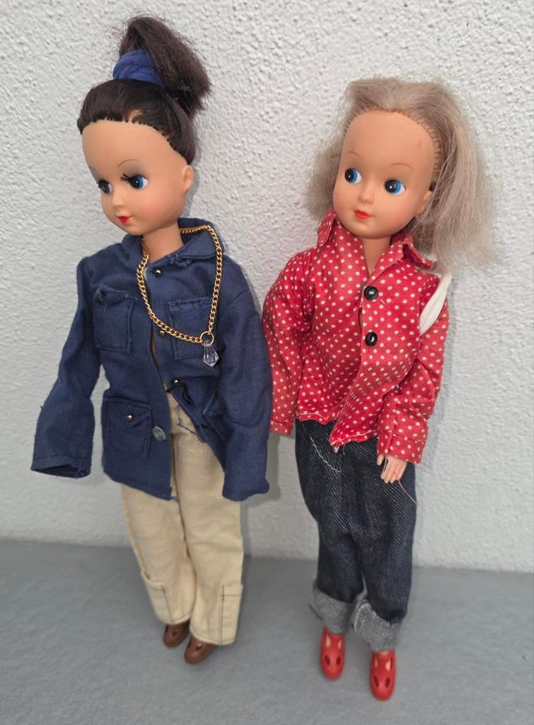 Vintage poppen met kleding jaren 60 Fleur, Ophalen of Verzenden, Overige typen