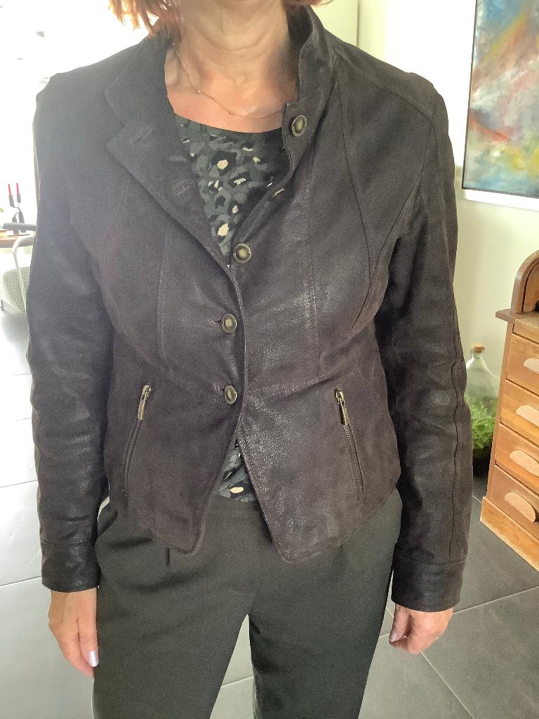 Modern, Bruin leren jasje , merk Arma, Kleding | Dames, Jassen | Zomer, Bruin, Arma, Zo goed als nieuw, Ophalen