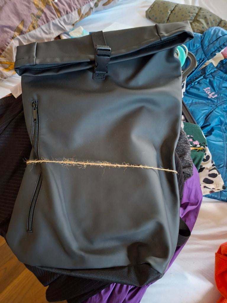 Zwarte rolltop rugzak nieuw gekregen in kerstpakket, Ophalen of Verzenden