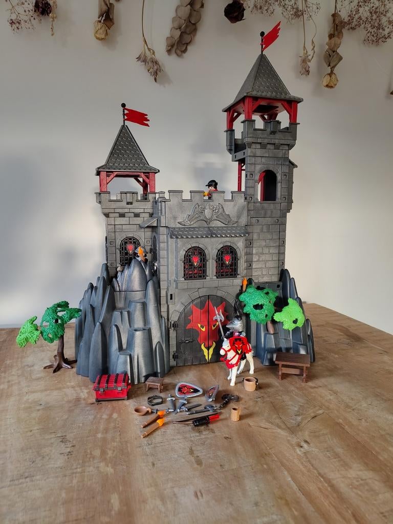 Playmobil kasteel met ridders en soldaten, Ophalen of Verzenden, Gebruikt