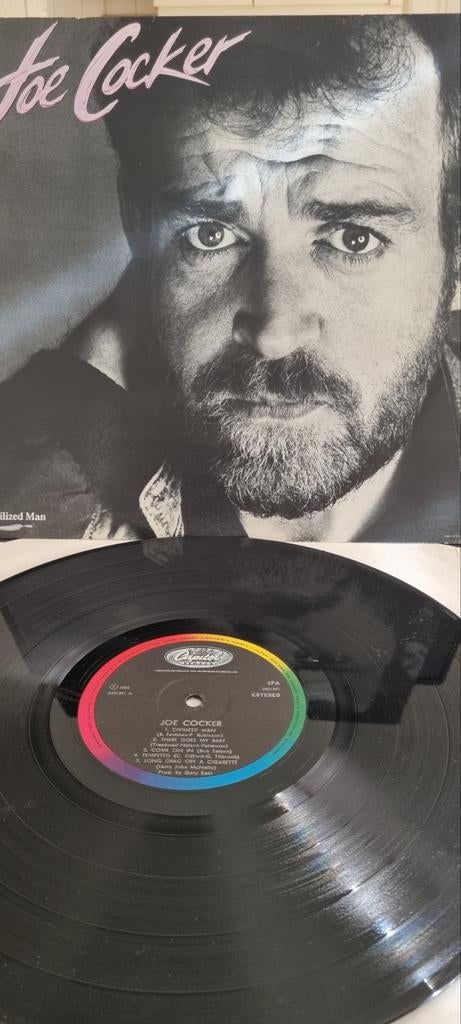 Joe Cocker - Civilized Man LP (1984), Gebruikt, 1980 - 1989, Ophalen of Verzenden, 12 inch