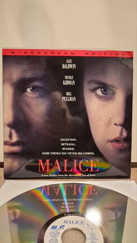 Malice Laserdisc, Cd's en Dvd's, Vinyl | Filmmuziek en Soundtracks, Ophalen of Verzenden, Gebruikt, 12 inch