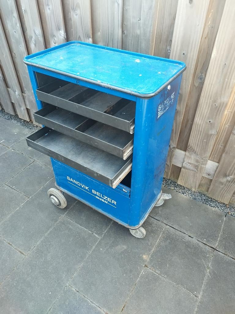 Robuuste gereedschapswagen op wielen Sandvik Belzer mobil, Ophalen of Verzenden