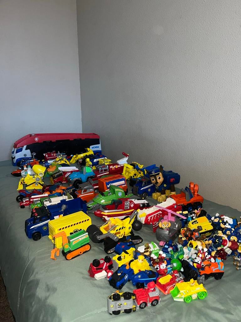 Grote Paw Patrol collectie voertuigen en figuren, Ophalen, Gebruikt