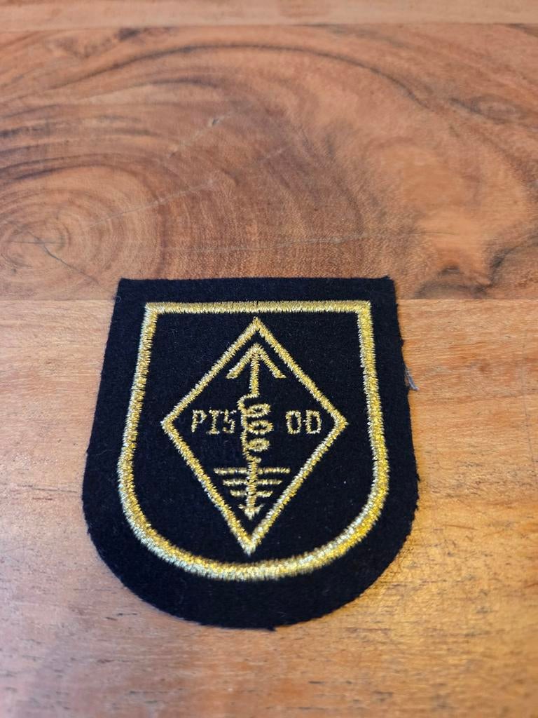 Patch adelborst zendamateur, Ophalen of Verzenden, Marine, Nederland, Embleem of Badge