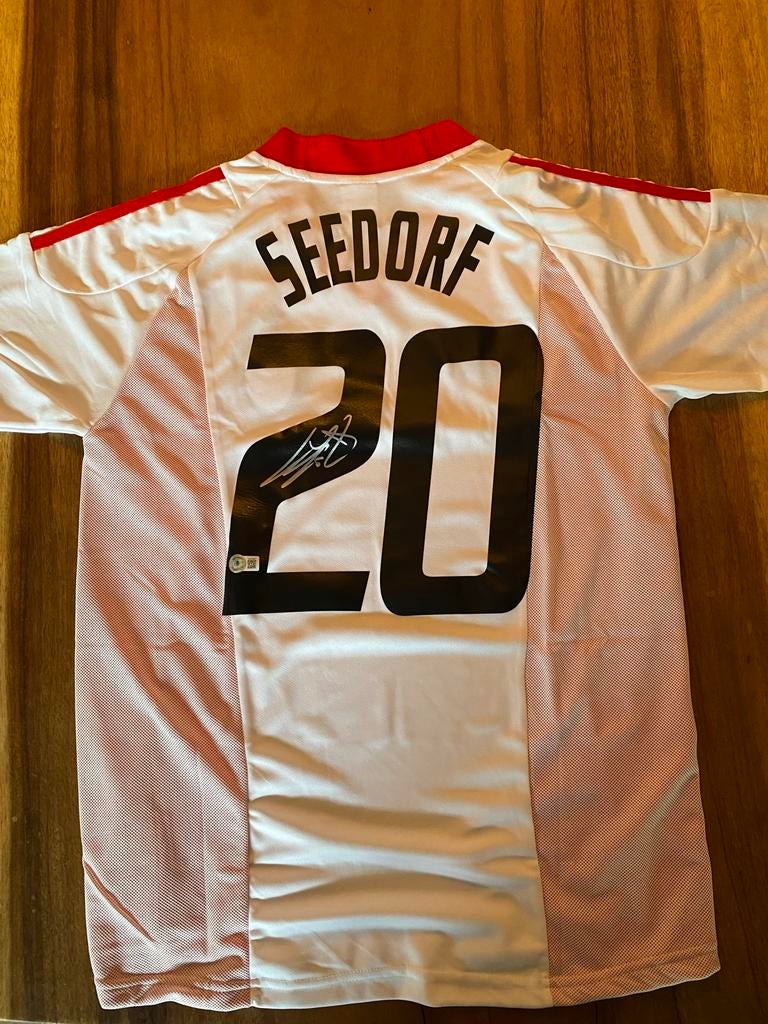 Gesigneerd AC Milaan shirt van Seedorf met Beckett COA, Ophalen of Verzenden, Nieuw, Buitenlandse clubs, Shirt