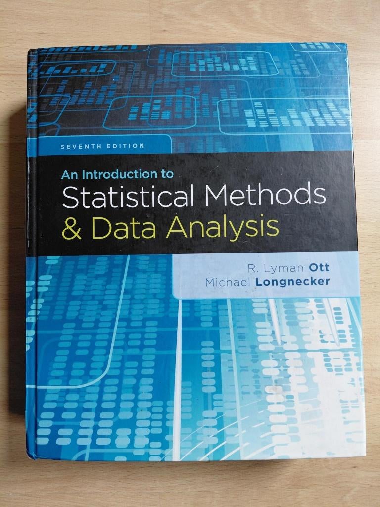 Boek Statistical Methods and Data Analysis Ott&Longnecker, Boeken, Studieboeken en Cursussen, Zo goed als nieuw, WO, Beta, Ophalen