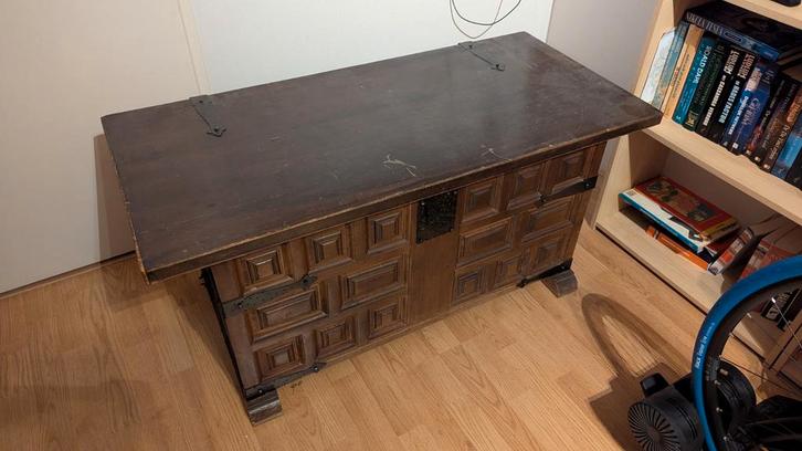 Eikenhouten Dekenkist, Huis en Inrichting, Woonaccessoires | Kisten, Gebruikt, 50 tot 75 cm, 100 tot 125 cm, 50 tot 100 cm, Eikenhout