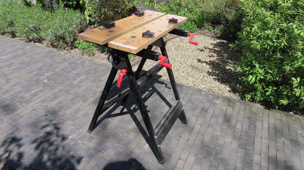Workmate/ werkbank, Wolcraft, Doe-het-zelf en Verbouw, Werkbanken, Ophalen, Gebruikt, 70 tot 120 cm, Inklapbaar