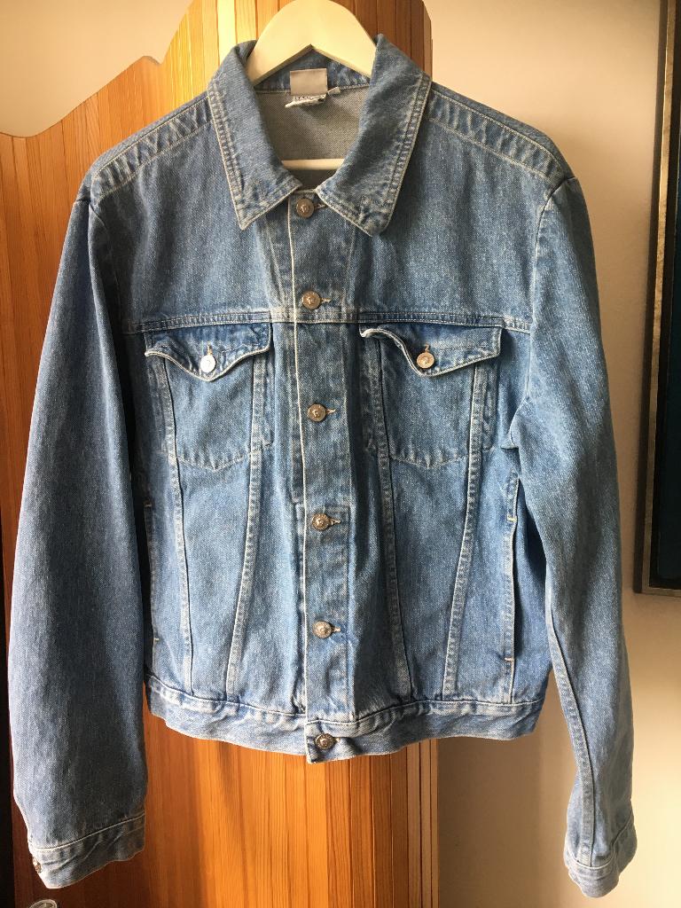 Versace denim jas, Ophalen of Verzenden, Zo goed als nieuw, Versace, Maat 48/50 (M)