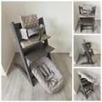Stokke Tripp Trapp antraciet grijs+babyset,2 standen newborn, Kinderen en Baby's, Kinderstoelen, Ophalen of Verzenden, Zo goed als nieuw