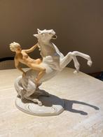 Schaubach Kunst Porselein Vrouw te Paard, Antiek en Kunst, Kunst | Beelden en Houtsnijwerken, Ophalen of Verzenden