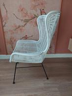 Grote vlinder rotan fauteuil wit, Huis en Inrichting, Ophalen, Zo goed als nieuw, 75 tot 100 cm, 75 tot 100 cm