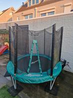 Trampoline 244 cm met veiligheidsnet, Ophalen, Gebruikt