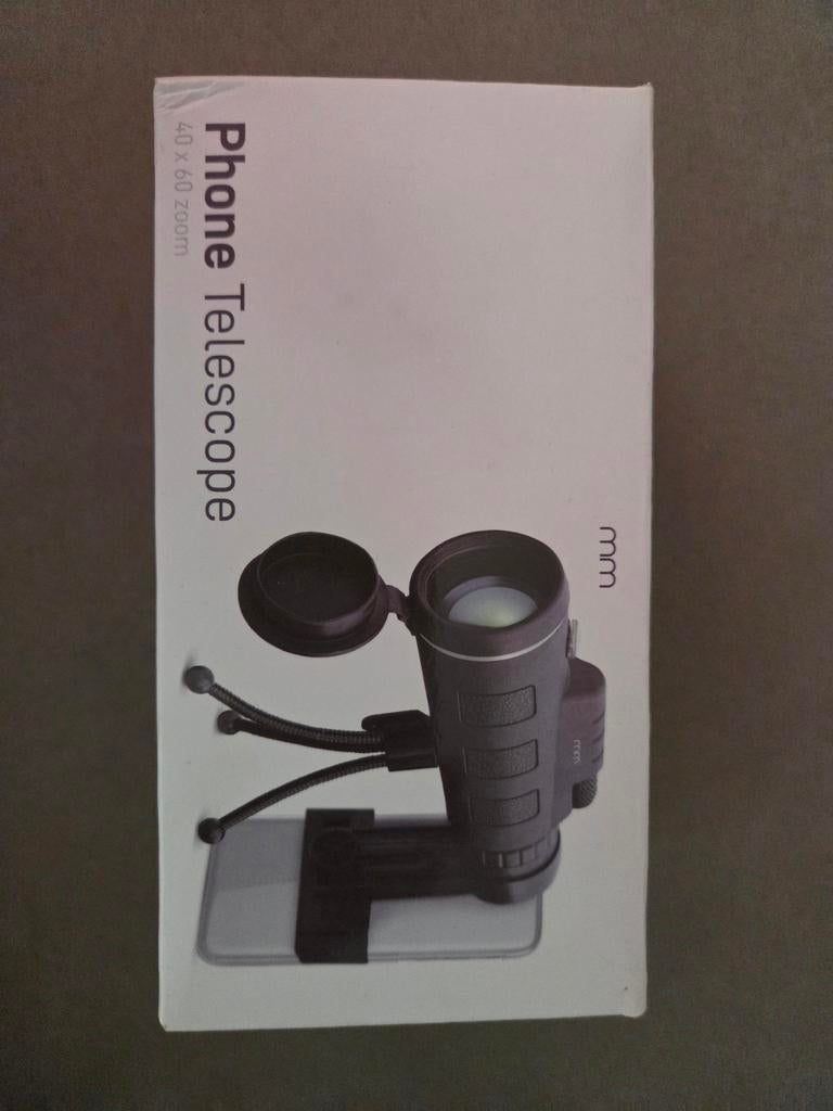 Monoculaire telescoop 40x60 met telefoonhouder en statief, Audio, Tv en Foto, Optische apparatuur | Telescopen, Onderdelen of Toebehoren