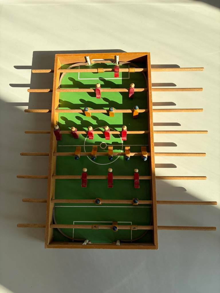 Vintage Homas tafelvoetbalspel – model Xerxes -jaren ’50/’60, Ophalen, Gebruikt