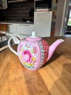 Roze theepot met bloemenprint van PIP, Huis en Inrichting, Keuken | Servies, Gebruikt, Keramiek, Overige typen, Ophalen of Verzenden
