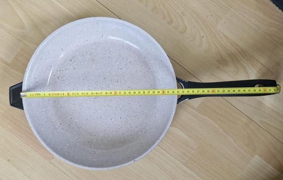 Giet aluminium koekenpan - diameter 33 cm, Ophalen of Verzenden, Nieuw, Koekenpan of Braadpan