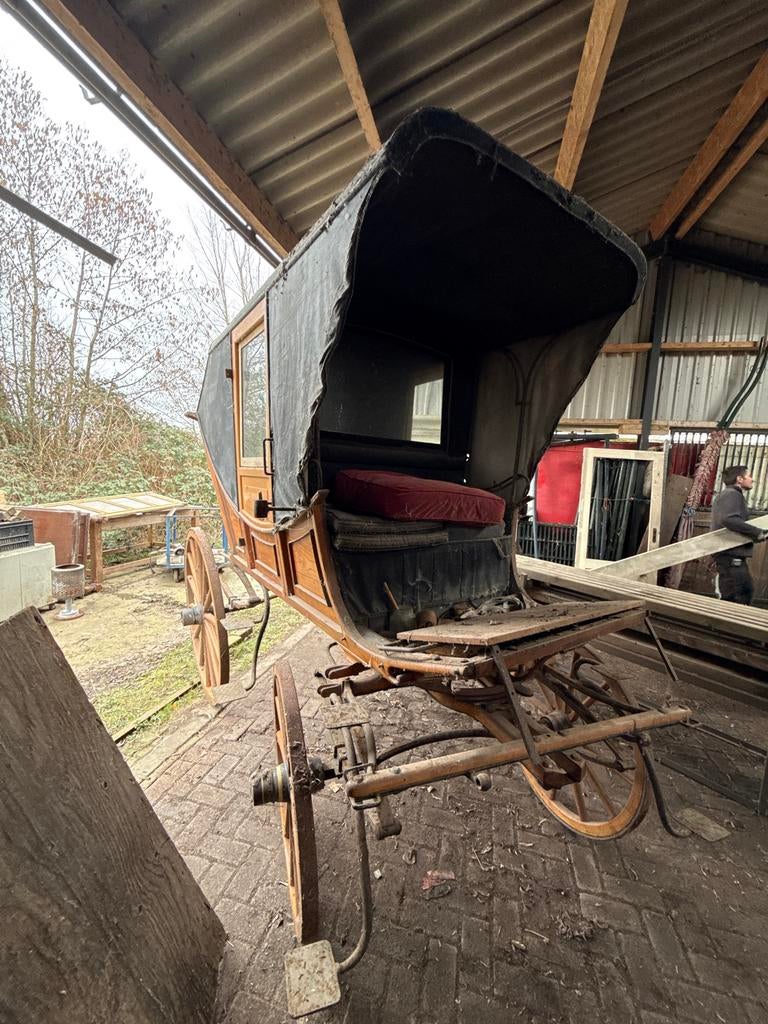 Utrechtse tentwagen koets, Dieren en Toebehoren, Gebruikt, Overige typen, Paard, Gesloten